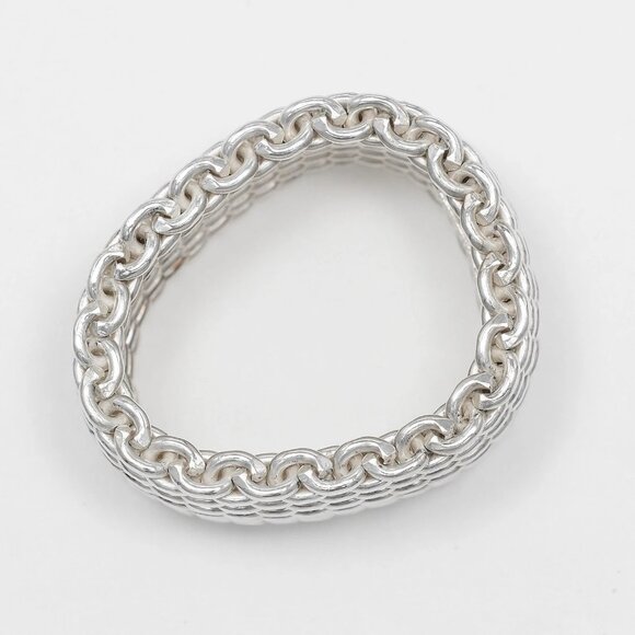 TIFFANY&Co. Somerset Ring Silver925 #6.6(US Size) 8.6g Women - Picture 7 of 8